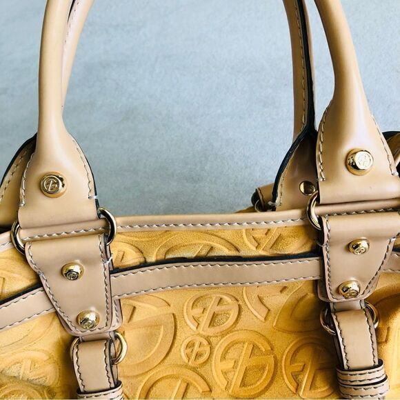 Vintage Francesco Biasia Embossed Leather Tote Bag - Picture 5 of 16